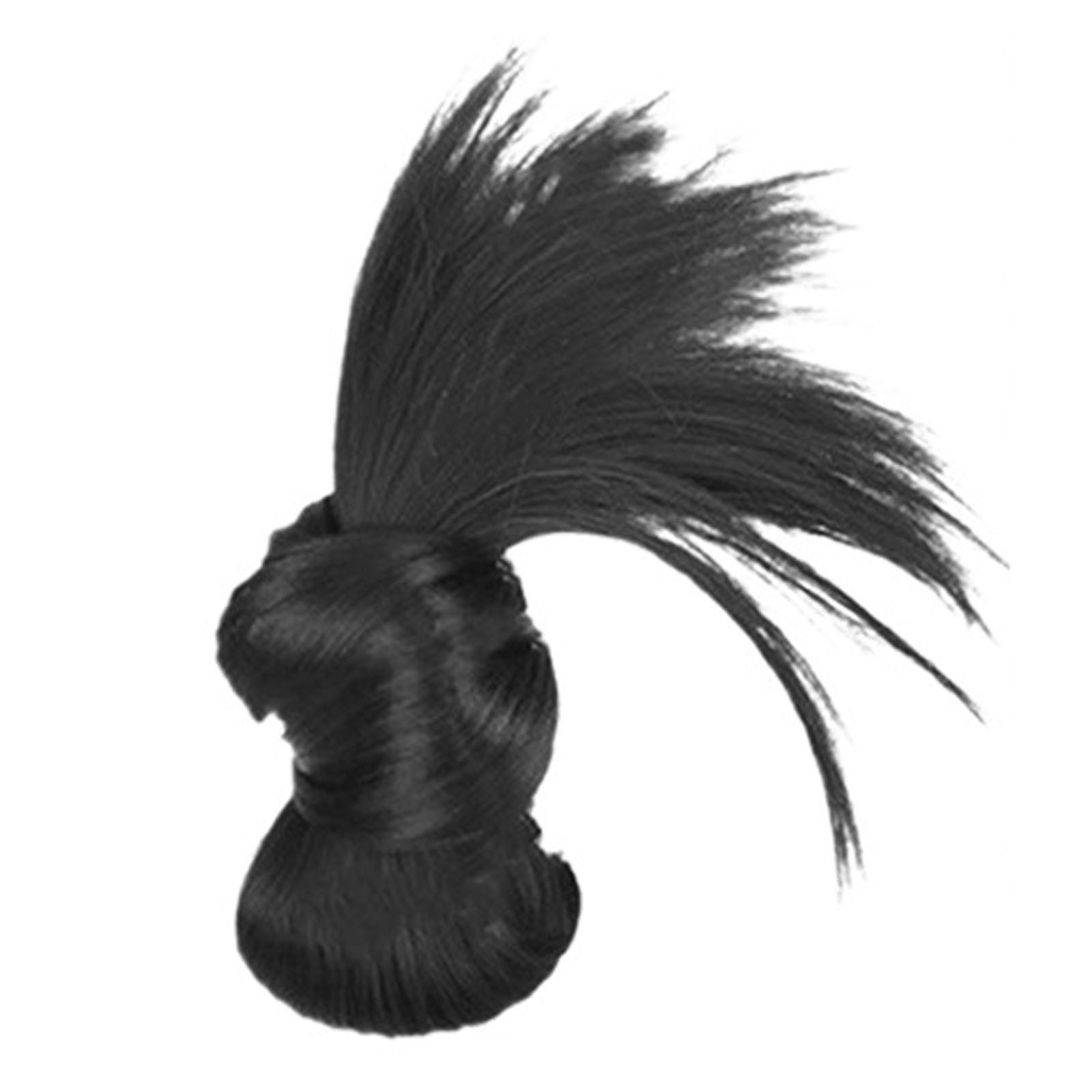 thumbnail image 2 of Postizo con moño desordenado con plumas, clip para moño desordenado, peluca con moño desordenado, coleta, extensiones de pelo, accesorios para el pelo, 2 of 2